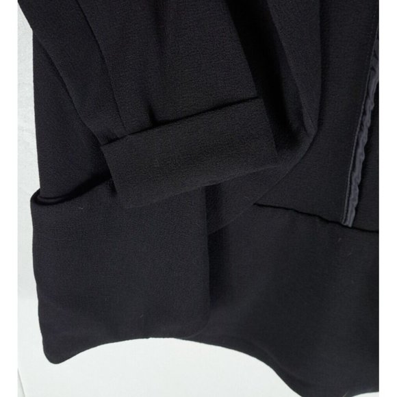Womens Joan Vass Blazer NWT NEW Black Open Front Lightweight Career Small - Picture 3 of 6